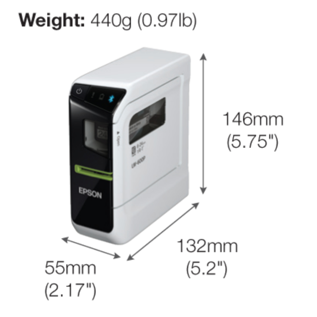 Epson LabelWorks LW-600P Bluetooth PC-Connectable Label Printer (3)