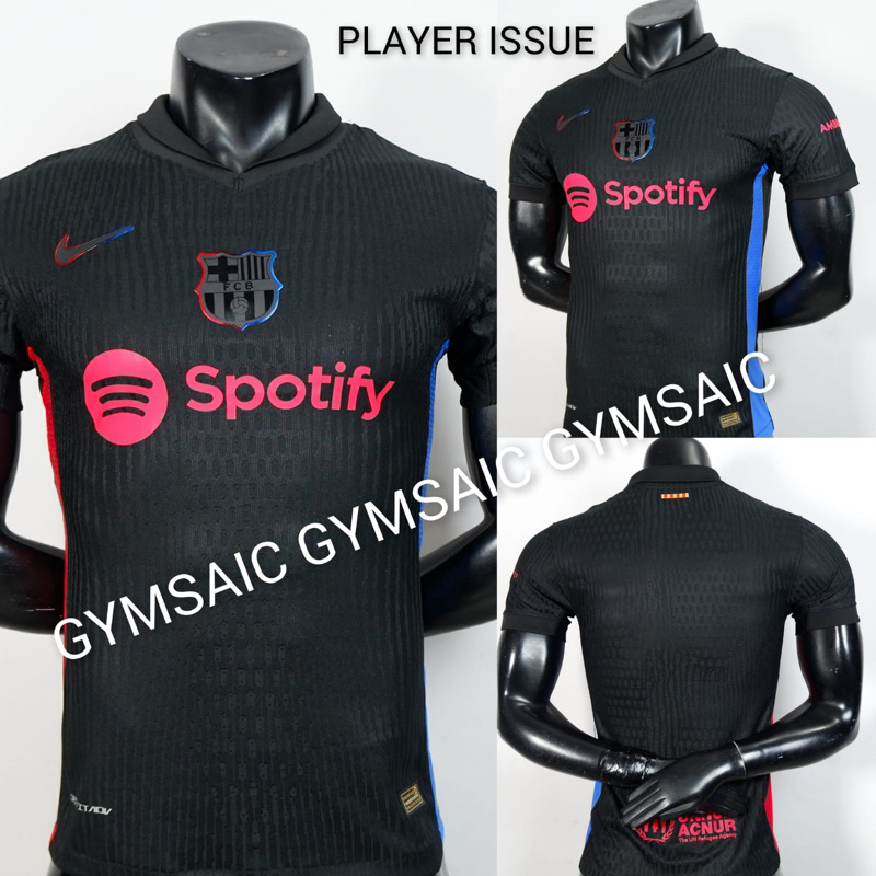 Jual PLAYER ISSUE JERSEY BARCA AWAY 2024 2025 PI BLACK EDITION