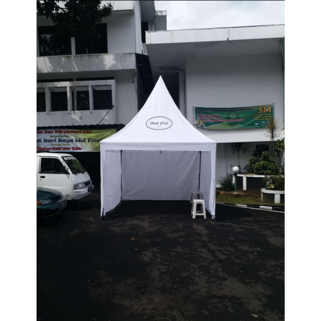 Jual TENDA SARNAFIL KERUCUT 3X3 FULL DINDING Shopee Indonesia