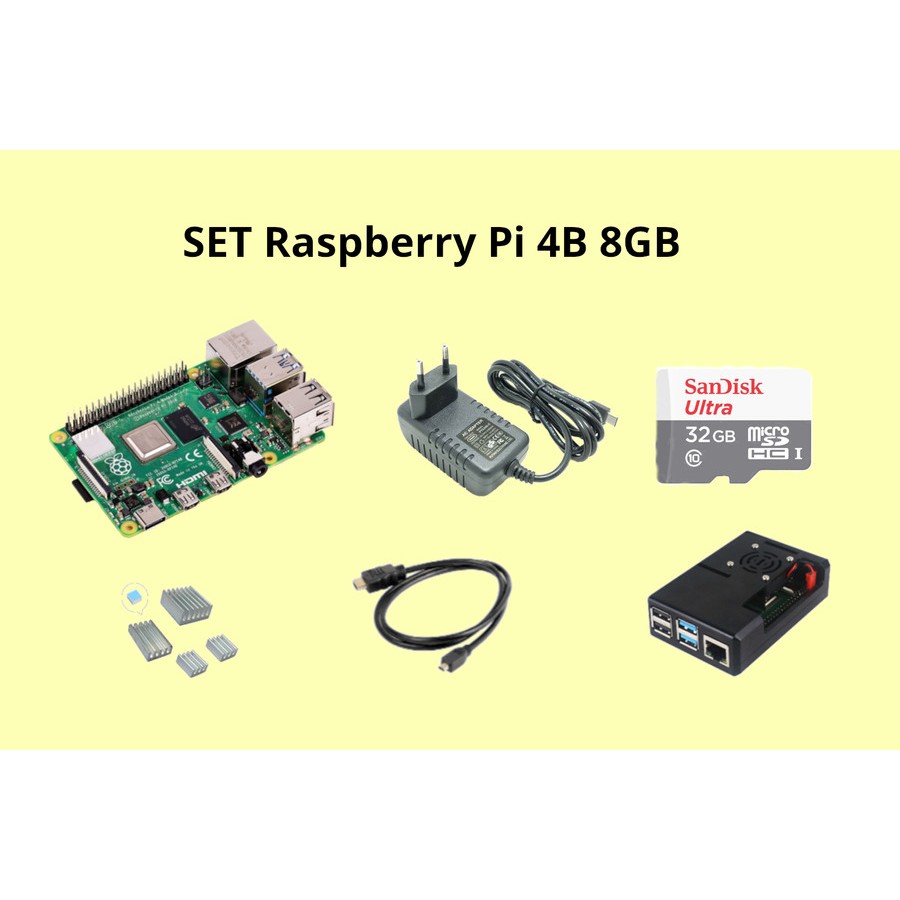 Jual Paket Lengkap Raspberry Pi 4B 8GB | Shopee Indonesia