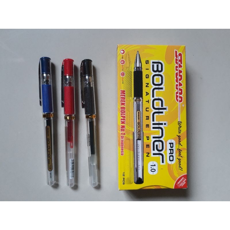 Jual STANDARD BOLDLINER PRO 1.0 MM 1 Set ( Isi 3 Pcs ) | Shopee Indonesia