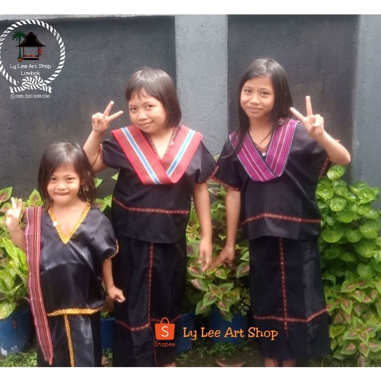 Jual Baju adat baju lambung Sasak Lombok ukuran anak ART F8A5 | Shopee ...