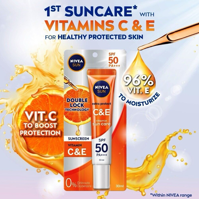 Jual NIVEA Sun Extra Protect C&E SPF50 30mL | Shopee Indonesia