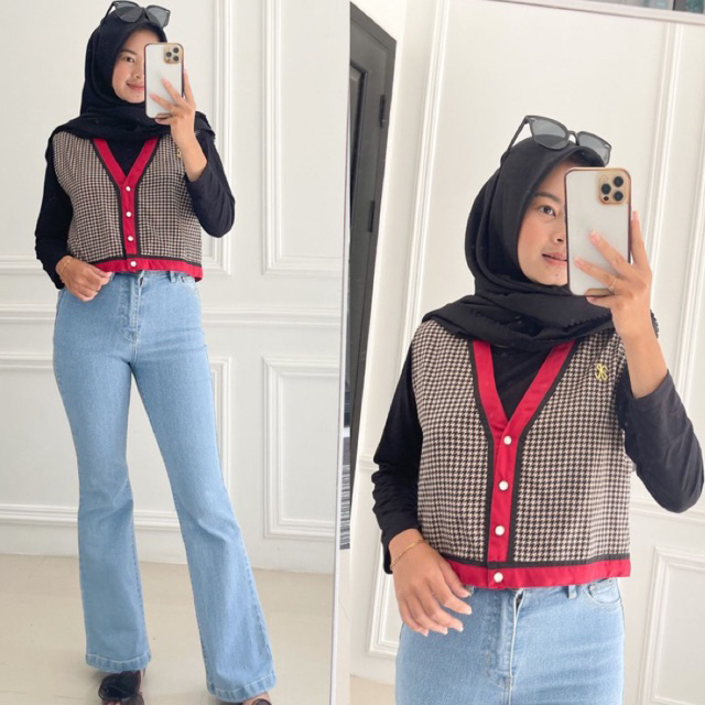 Jual BELLA ROMPI // rompi dengan model kekinian // outfit keren // ootd ...