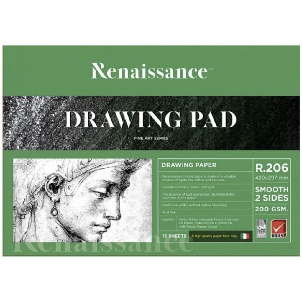 Jual [Renaissance] Drawing Pad A3 200gram Italian Paper | Shopee Indonesia