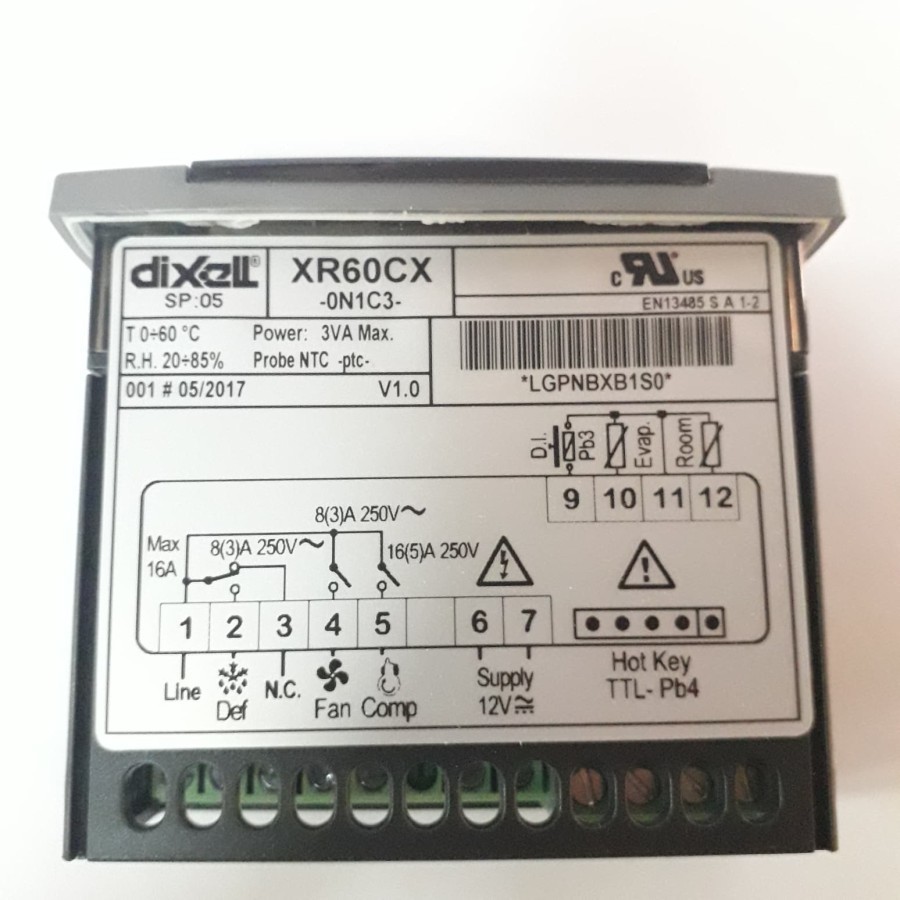 Jual DIGITAL CONTROL THERMOSTAT DIXELL XR60CX-12V / DIGITAL CONTROL ...