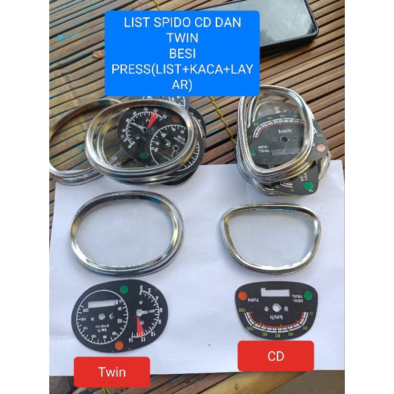 Jual list speedometer CD dan twin(list+kaca +layar aja 3pc)list besi ...