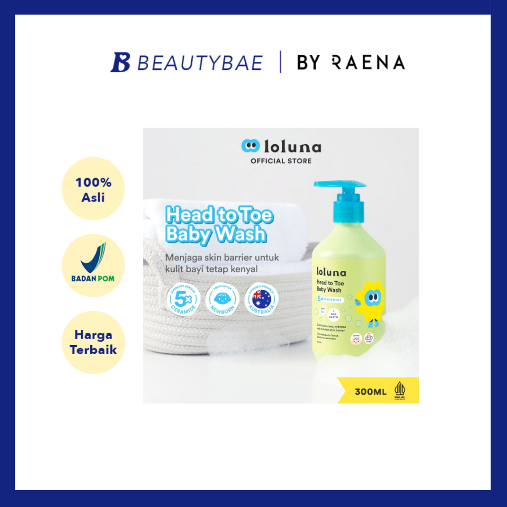 Jual Loluna Head To Toe Baby Wash | 300ml | Shopee Indonesia