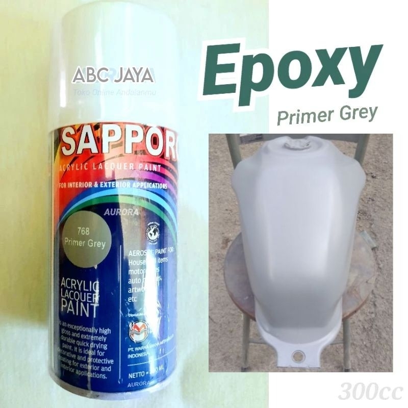 Jual Cat Pilok Sapporo 768 Primer Grey 300ml Epoxy Epoksi Poksi Abu ...