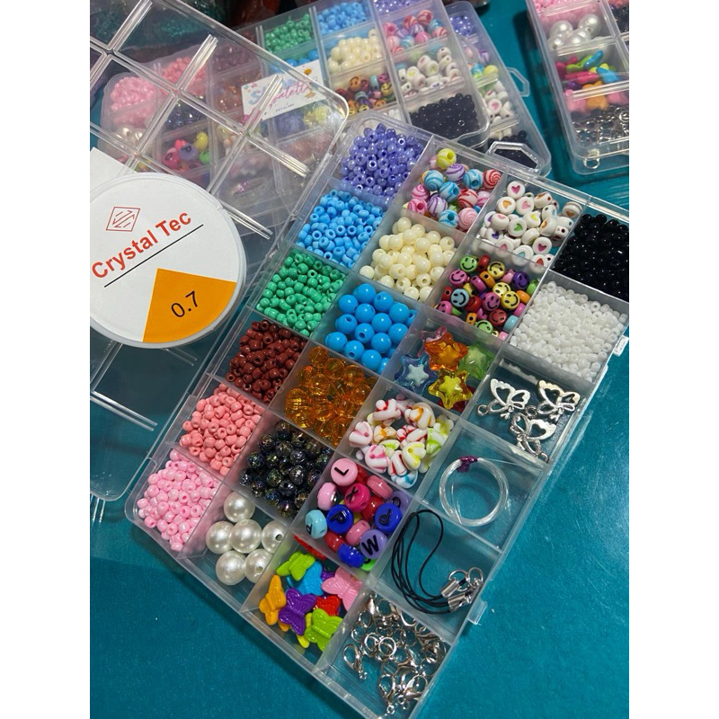 Jual Beads kit complete free stiker | paket meronce | paket manik manik ...