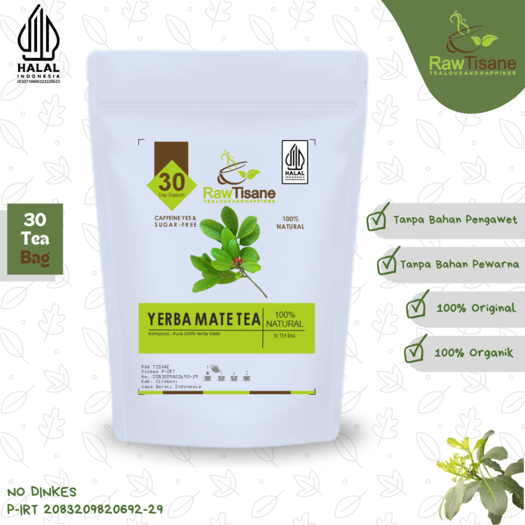 Jual RAW TISANE Yerba Mate Tea : Brazilian Yerba Mate Tea / Teh Celup ...