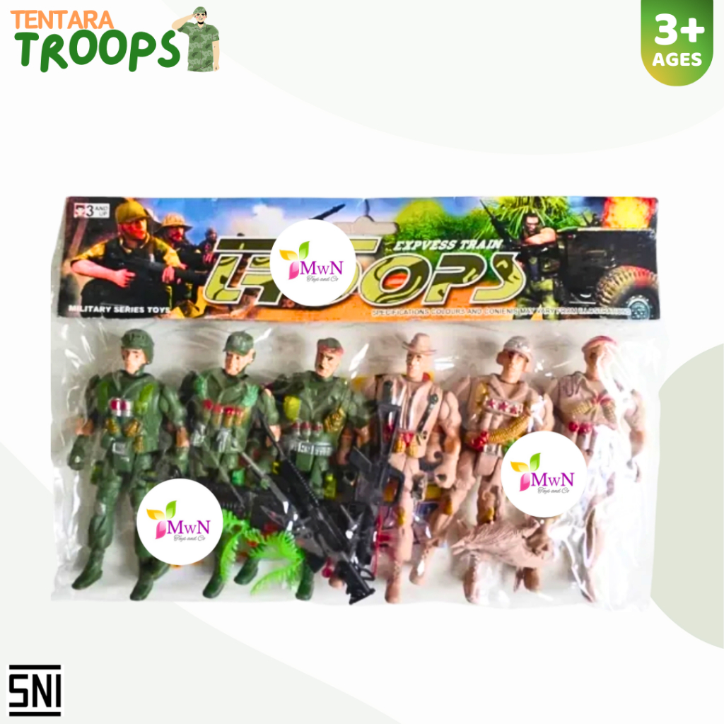 Jual MWN.TOYS Mainan Orang Tentara Trops MIlitary | Shopee Indonesia