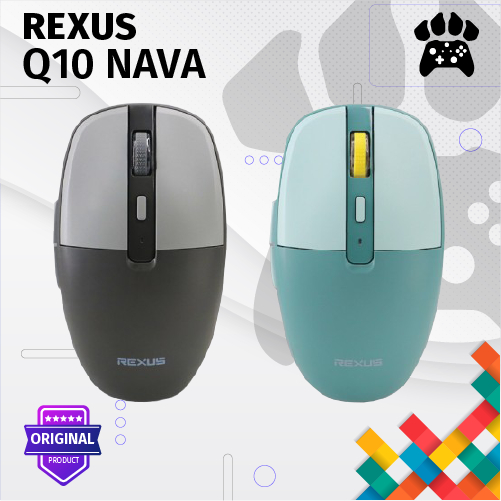 Jual Mouse Gaming Wireless Bluetooth Rexus Q10 Nava | Shopee Indonesia