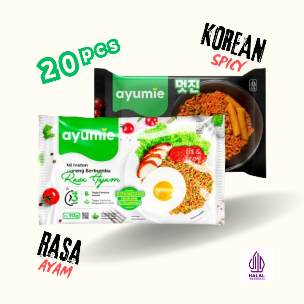 Jual Ayumie Mie Sehat Isi 20 Pack Aman Dengan Kemasan Kardus