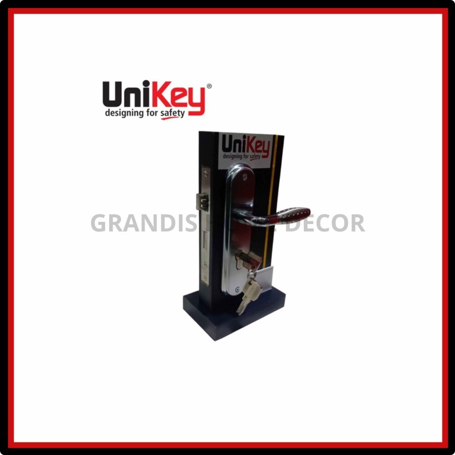 Jual UniKey Handle Set Medium HP 1090 MED SN/CP Gagang Pintu | Shopee ...
