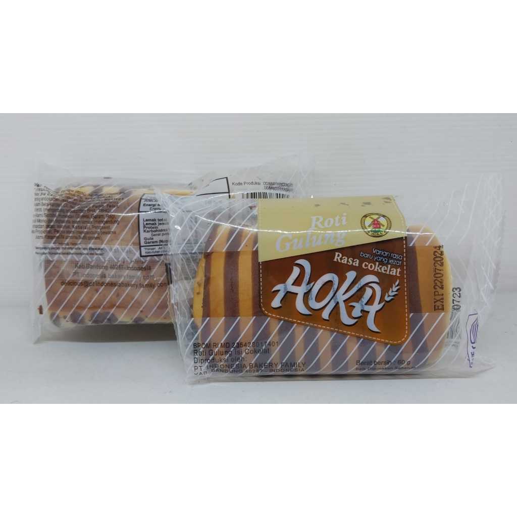 Jual AOKA Roti Panggang Dan Roti Gulung Kemasan 60Gr - Roti Lembut ...