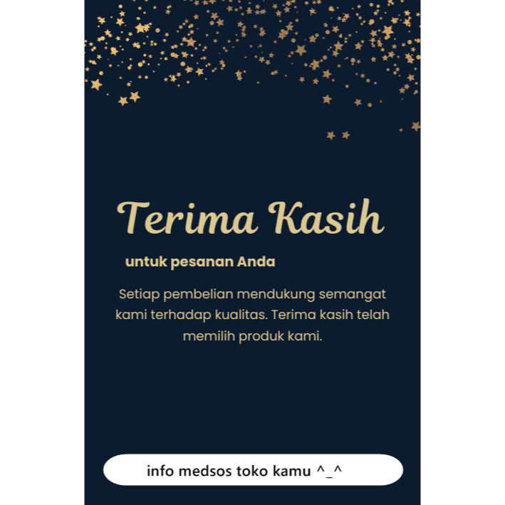 Jual Thank You Card / Kartu Ucapan Terima Kasih Aesthetic Online Shop ...