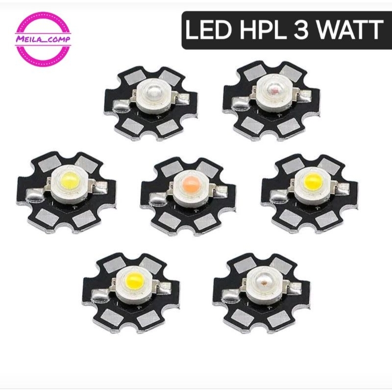Jual Lampu led HPL 3wat 3.4V Bridgelux taiwan | Shopee Indonesia