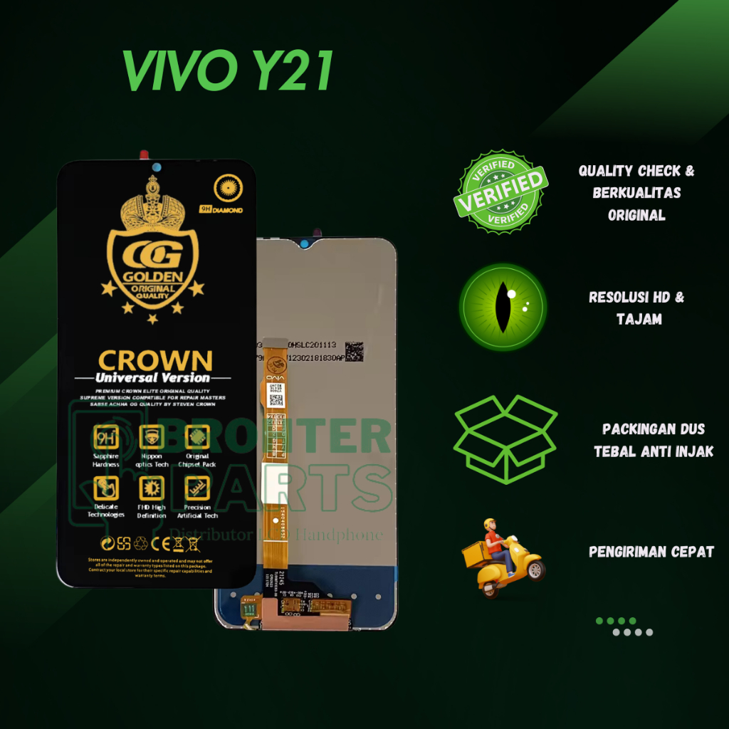 Display Sostituzione Vivo Y21 Series - Schermo LCD Touchscreen Con Cornice, Nero - Foto 4