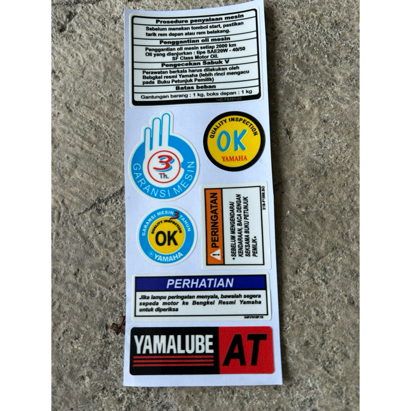 Jual Stiker warning yamaha mio | Shopee Indonesia
