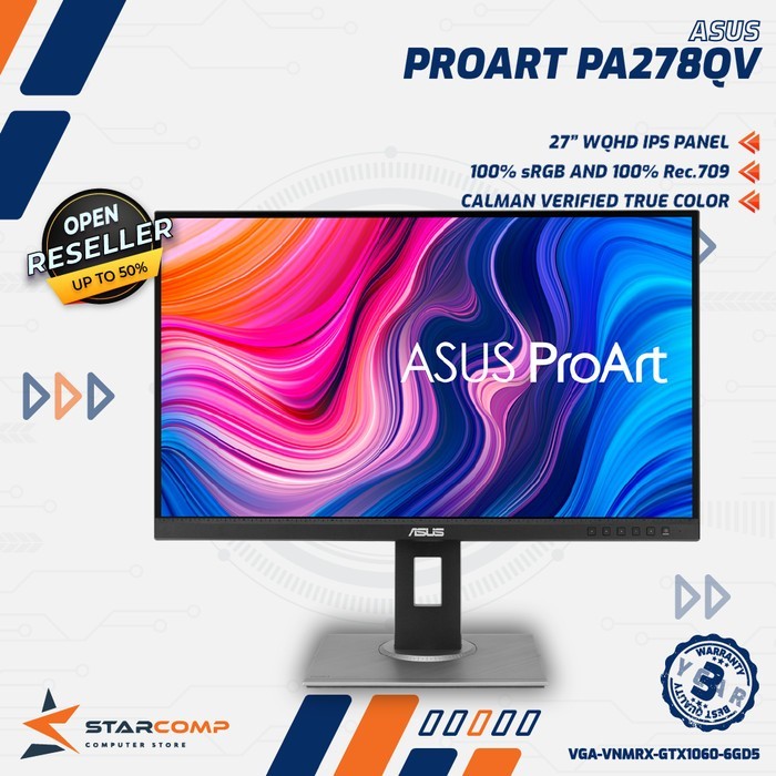 Jual Asus Proart Display Pa278qv 27 Ips Wqhd 100 Srgb Led Monitor Shopee Indonesia 9388