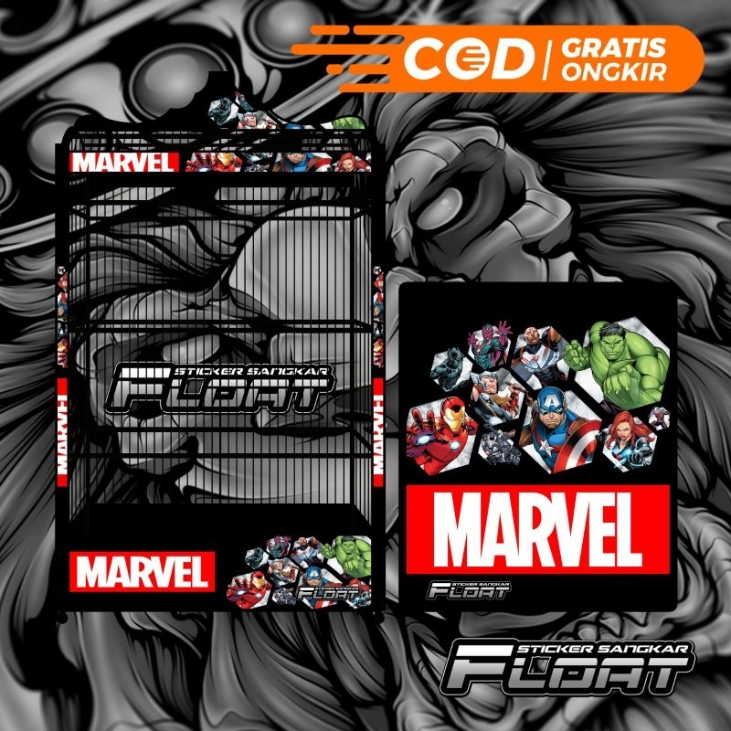Jual STIKER DECAL SANGKAR KOTAK KANDANG BURUNG REPLIKA GEPENGAN KOHSAN ...