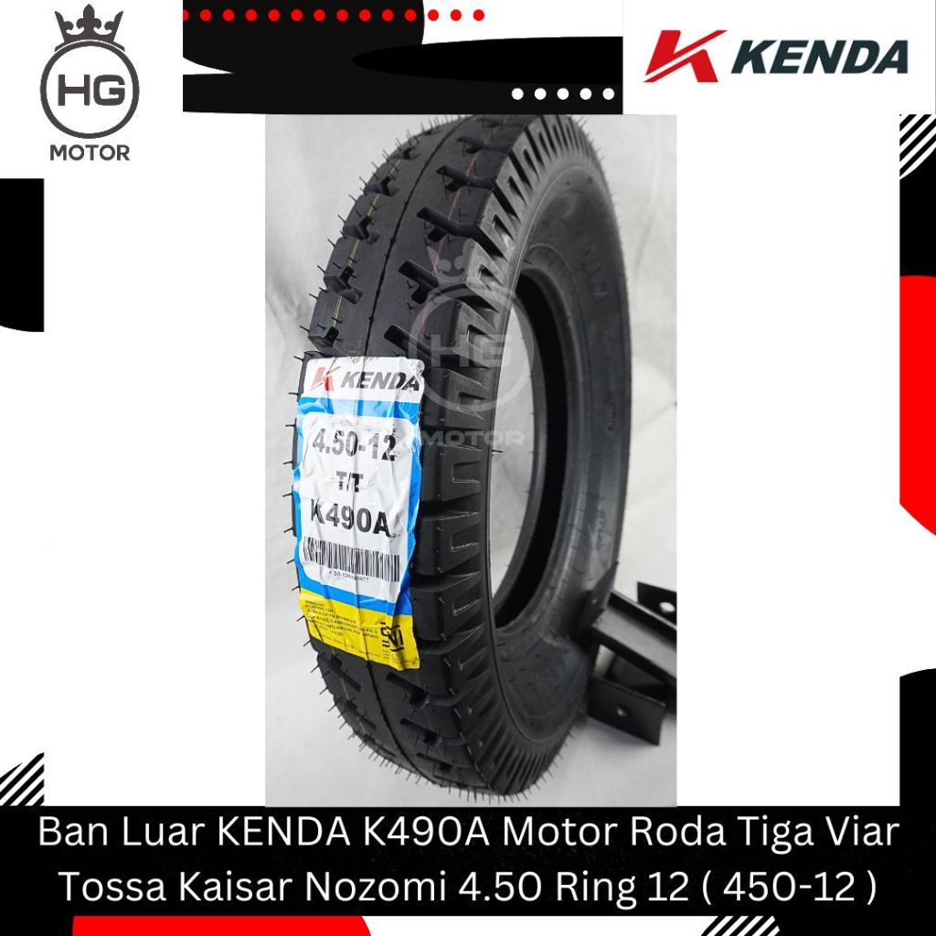 Jual Ban Luar KENDA K490A Motor Roda Tiga Viar Tossa Kaisar Nozomi 4.50 ...