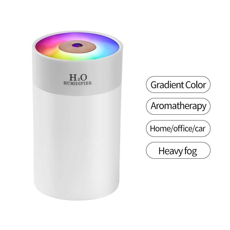 Jual Coloured Led Light Humidifier Pelembap Udara dengan Lampu RGB ...