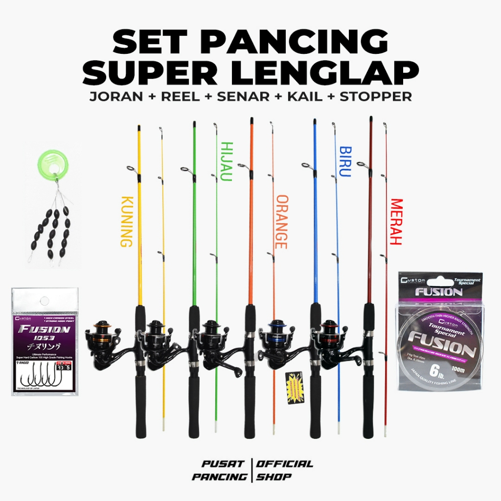 Jual Set Pancing Murah Spinning Tornado Long Cast Cm Set Pancing