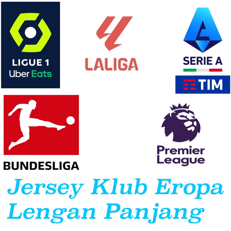 JM ~ Jersey Bola Klub Eropa Lengan Panjang Ukr L
