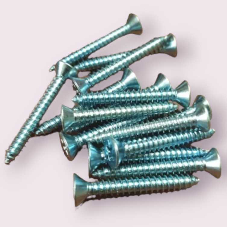Jual Baut Skrup Transistor FAB 6 x 1 1/4 Sekrupp Tapping Kepala Rata ...