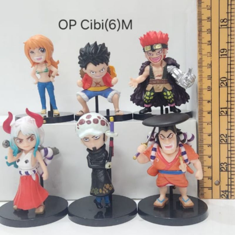 Jual 6pcs/Set One Piece Figure Action Figure 8cm nami Monkey D Luffy ...