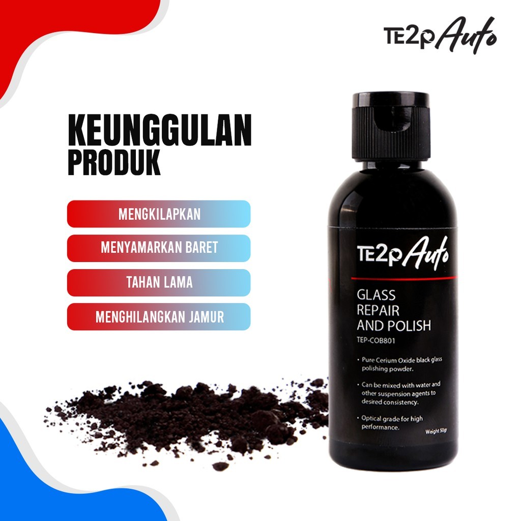 Jual TE2P AUTO COB801 Obat Poles Jamur Baret Kaca Mobil Glass Polish ...