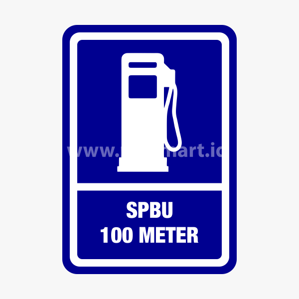 Jual Safety Sign Rambu K3 Petunjuk - SPBU 100 Meter | Shopee Indonesia