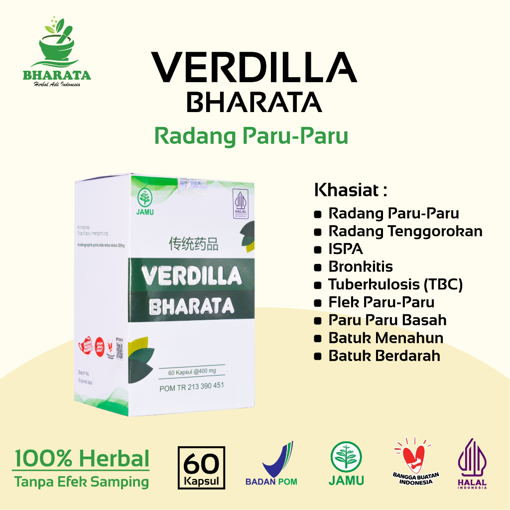 Jual Verdilla Bharata Obat Paru Paru Tbc Batuk Berdarah Paling