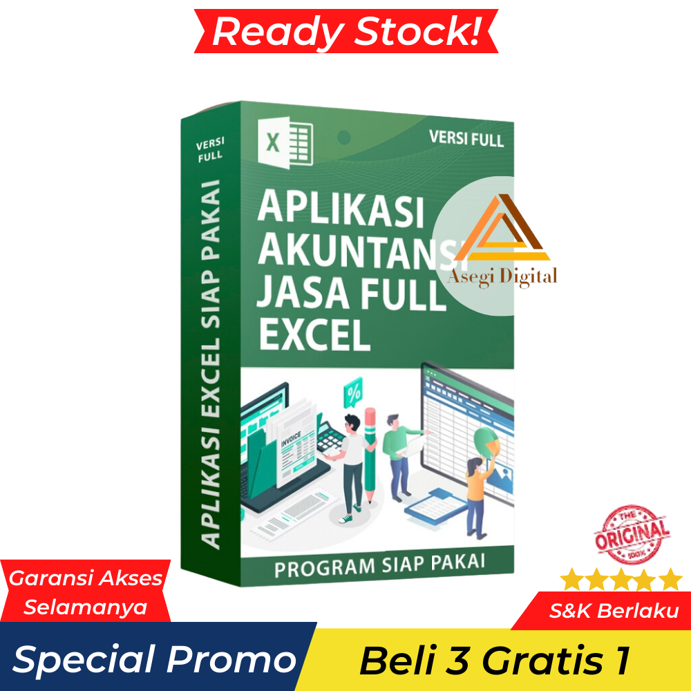 Jual Aplikasi Akuntansi Jasa Excel Versi Full - Program Siap Pakai ...