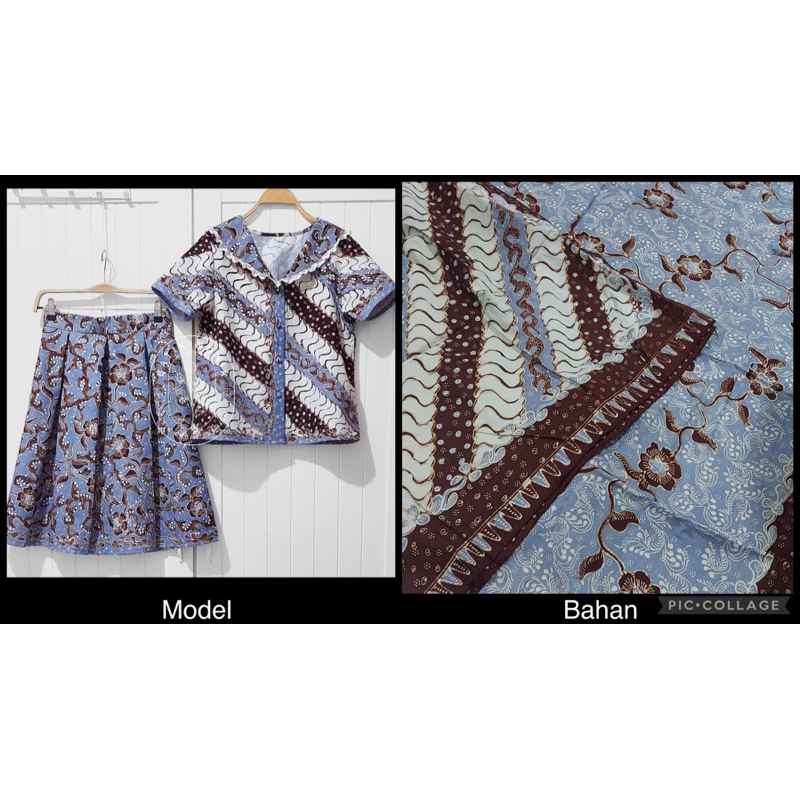 Jual BATIK NONIK set rok blouse batik lasem tulis kombinasi parang ...