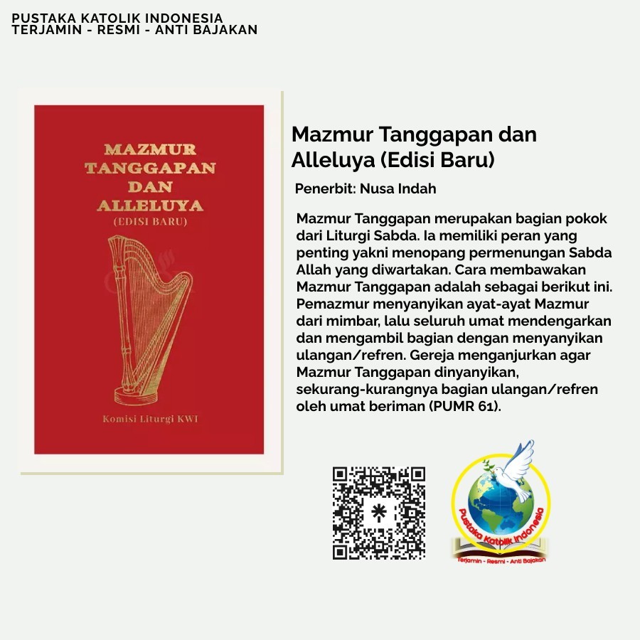 Jual (PROMO PAKET) MAZMUR TANGGAPAN & ALLELUYA EDISI BARU (CETAKAN II ...