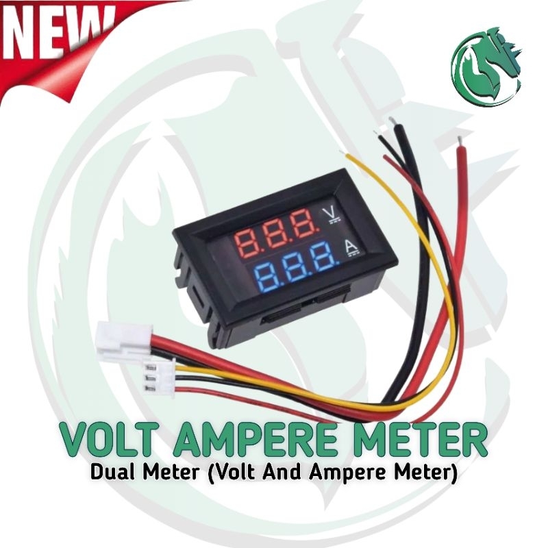 Jual Digital Multimeter Mini Dual Display Led Voltmeter Dan Ampermeter Volt Amper Meter Shopee