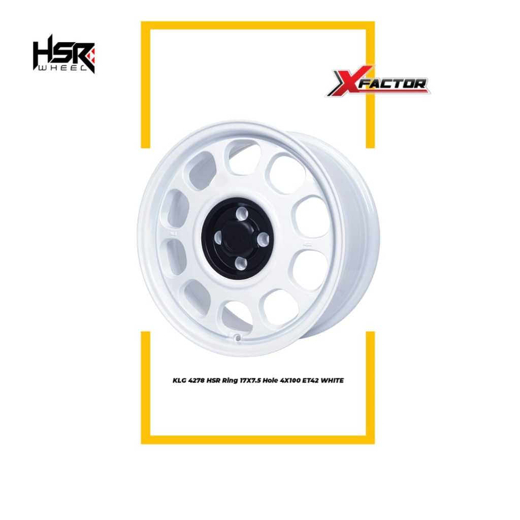 Jual VELG MOBIL HSR R17 HSR KLG R17X7,5 H4X100 ET42 WHITE | Shopee ...