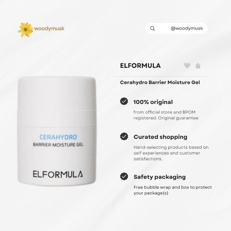 Jual [READY ️] ELFORMULA Cerahydro Barrier Moisture Gel 50 ml Elformula Moisturizer Shopee
