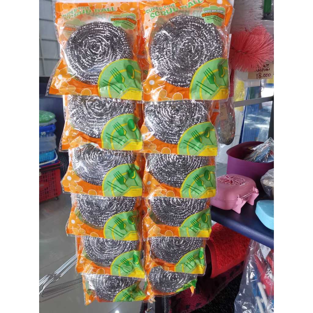 Jual Spons Kawat Cuci Piring 40 gr TEBAL / Sabut Besi Cuci Panci ...