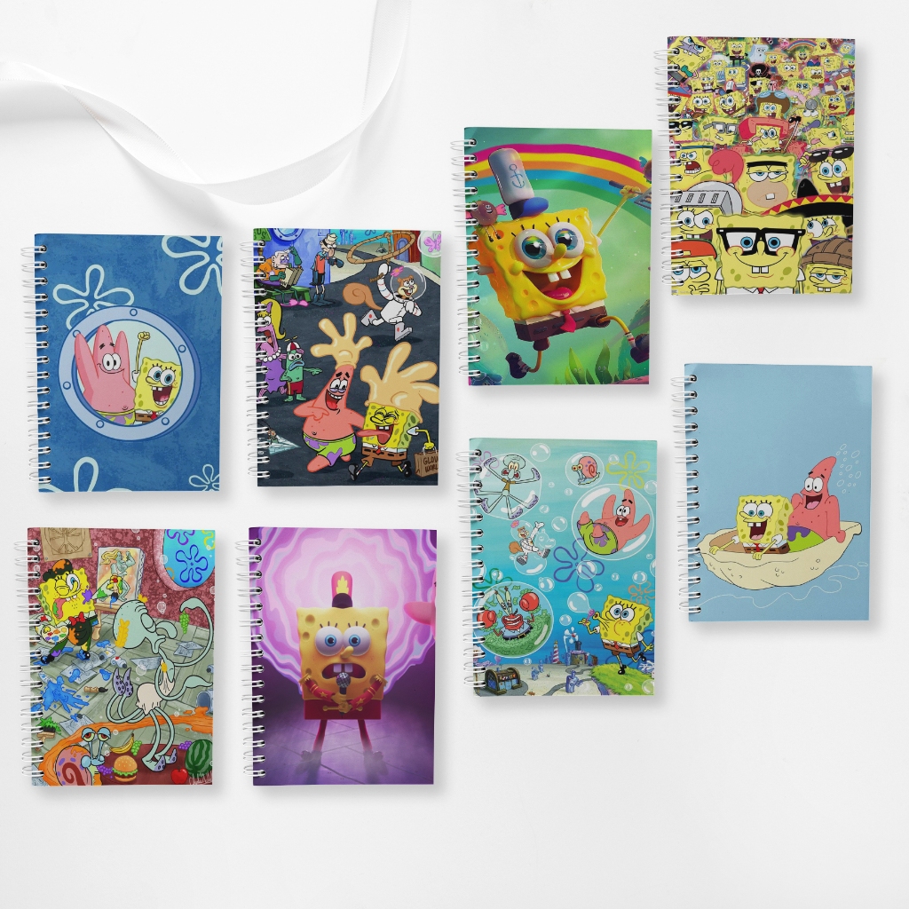 Jual Note Book Spiral Large (10 cm X 14 cm) Edisi Spongebob | Shopee ...