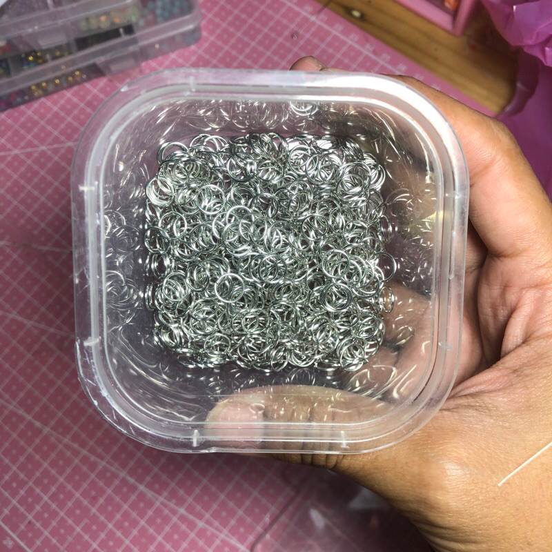 Jual Bahan meronce || Paku 9 || Jump ring || Kait Bulat | Shopee Indonesia