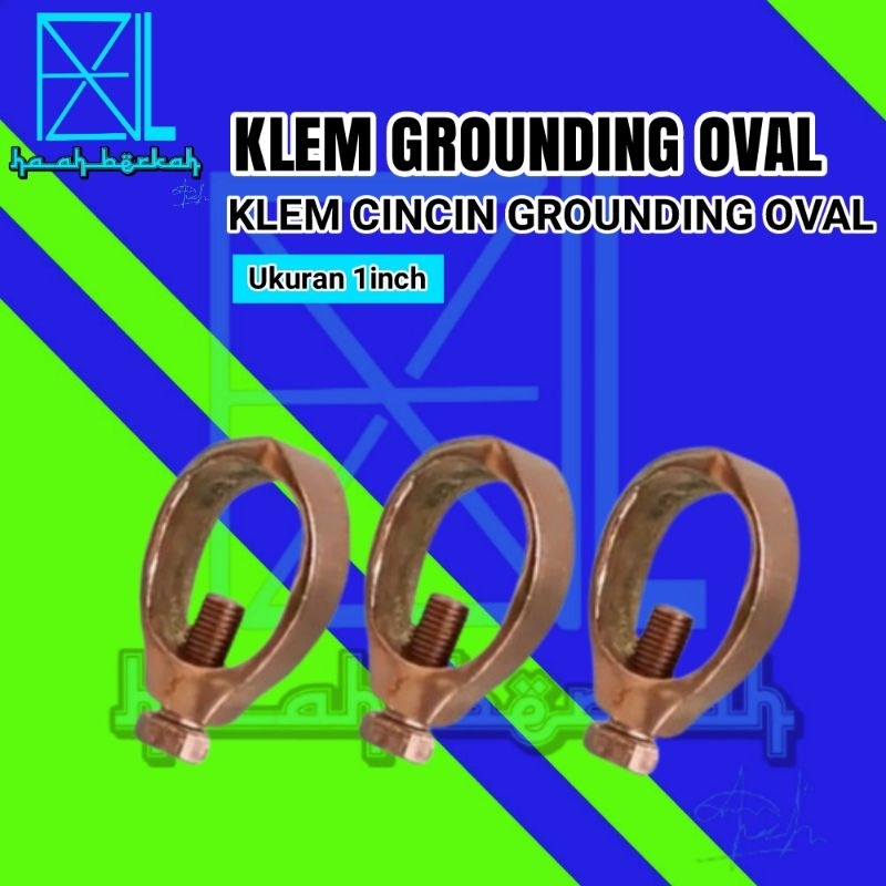 Jual Clamp Klem Cincin Grounding Oval Stick For Rod Isolator Kabel