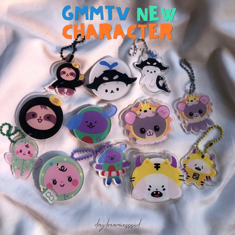 Jual ACRYLIC POP SOCKET AND KEYCHAIN GMMTV SHIP NEW CHARACTER FANMADE ...