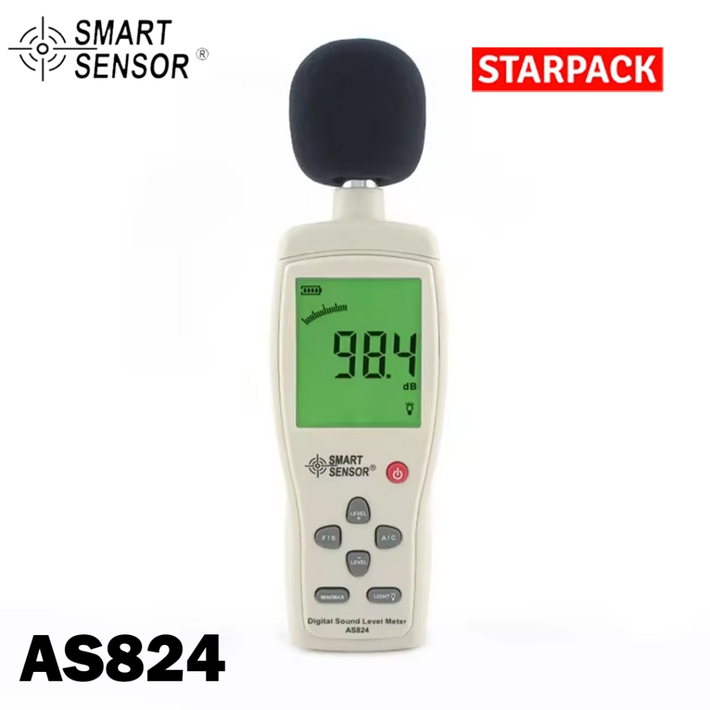 Jual SMART SENSOR AS824 DIGITAL SOUND LEVEL METER | Shopee Indonesia
