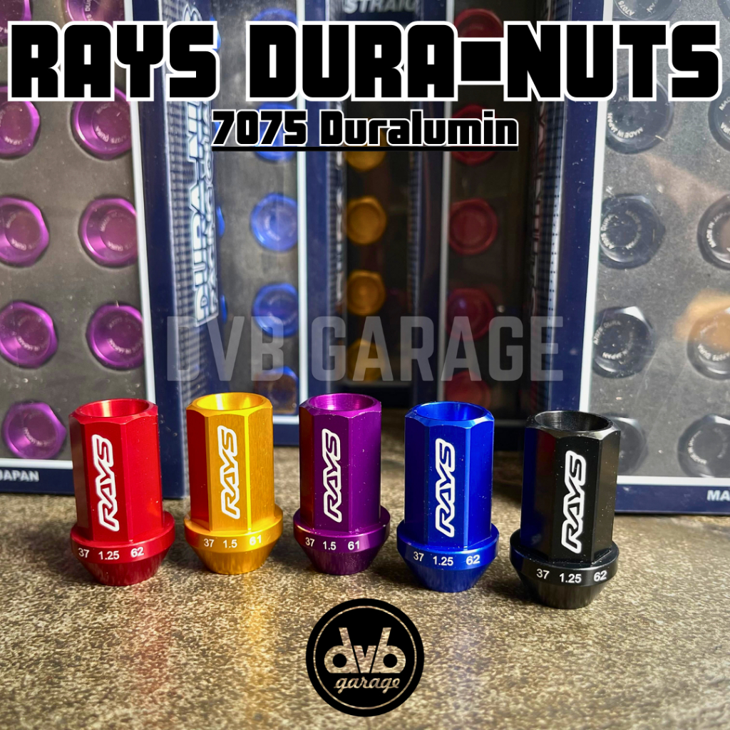 Jual LUGNUT RAYS DURA NUTS RACING NUT - 7075 DURALUMIN MUR BAUT RODA ...
