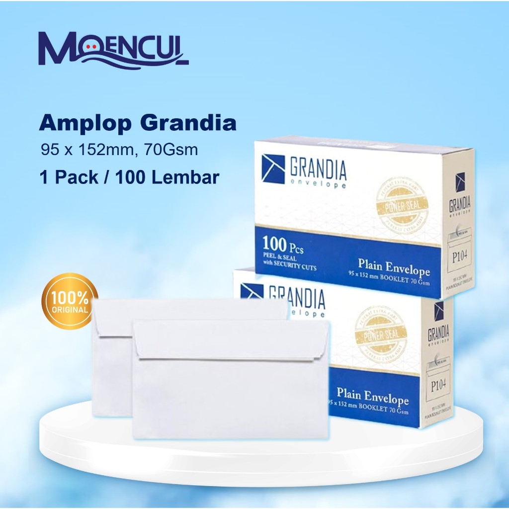 Jual Pack Lembar Amplop Grandia Putih Amplop Putih