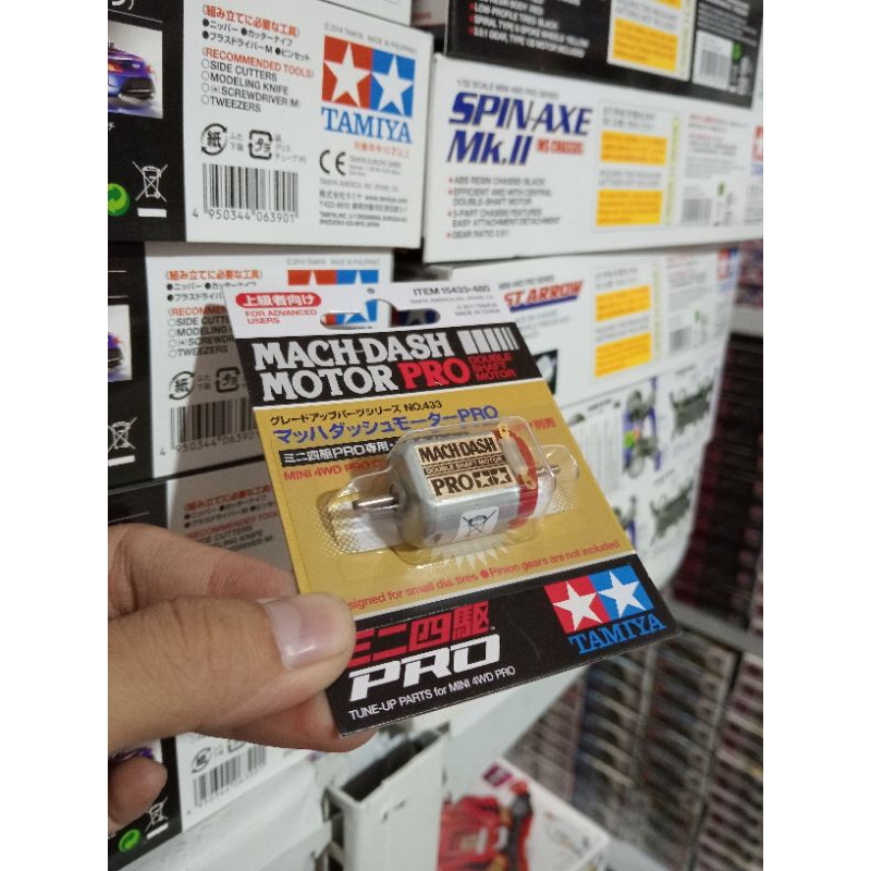 Tamiya 15433 JR Mach-Dash Motor PRO – Hochleistungsmotor Für Mini-4WD – 2,4–3,0 V, Bis Zu 24.500 U/min – Japan-Import